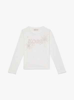 T-shirt KORS in cotone con borchie image number 2