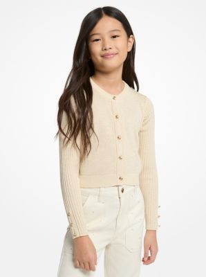 Blouson en mélange de coton métallisé