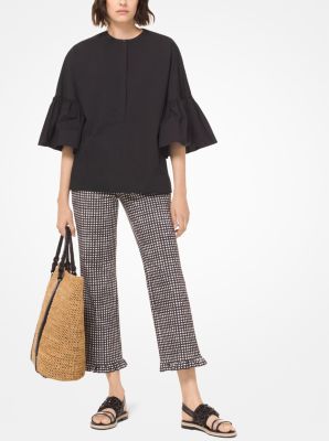 Cotton-Poplin Bell-Cuff Shirt