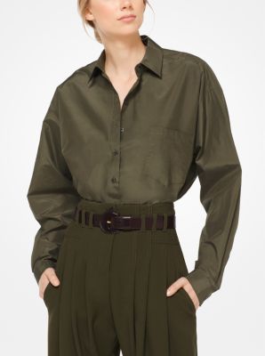 michael kors silk shirt