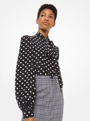 Michael kors polka clearance dot blouse