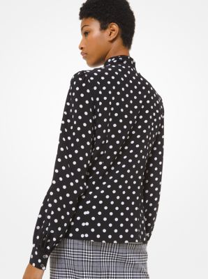 Michael kors polka dot shirt new arrivals