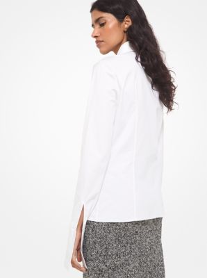 Stretch Cotton Poplin French-Cuff Shirt image number 1