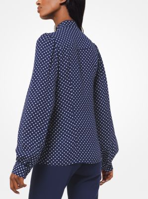 Michael kors polka dot on sale blouse