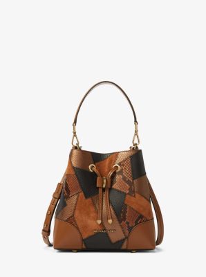 Michael Kors Brown Leather Patchwork Jet Set Crossbody Bag Michael Kors