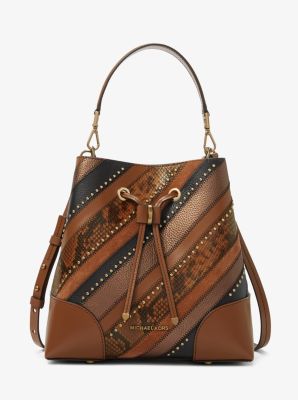 Mercer Gallery Medium Patchwork Embossed Leather Shoulder Bag Michael Kors