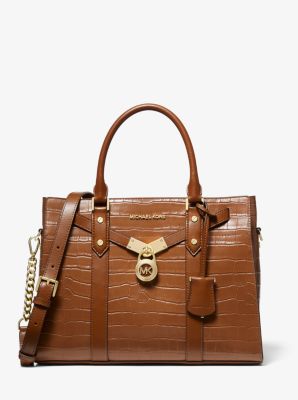 michael kors brown crocodile bag