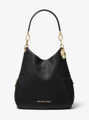 Lillie Large Pebbled Leather Shoulder Bag | Michael Kors