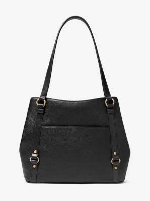 Evie medium pebbled leather shoulder outlet bag