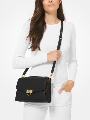 Michael Kors Hendrix Medium Leather Messenger Bag - Macy's