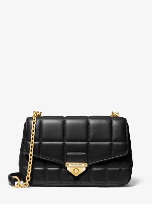 Total 72+ imagen michael kors black quilted handbag