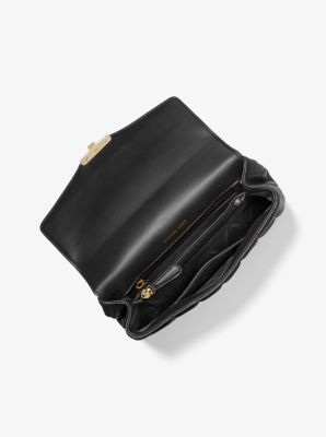 Bolso de hombro Soho grande de piel acolchada in NEGRO | Michael Kors