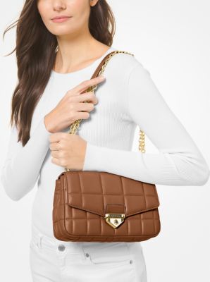 Michael kors brown quilted bag hotsell