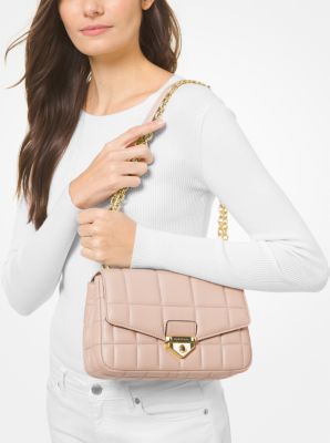 small Soho quilted shoulder bag Weiß - UhfmrShops