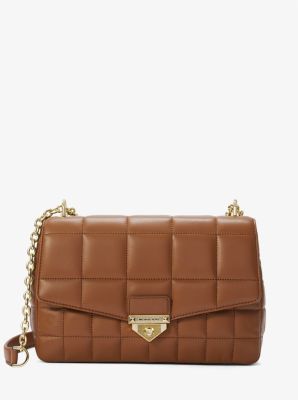 SoHo Extra-Large Quilted Leather Shoulder Bag | Michael Kors