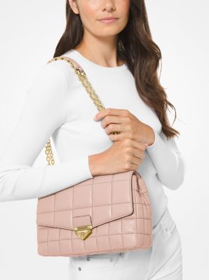 Michael Kors Crossbody Bag Soho Leather Soft in Pink