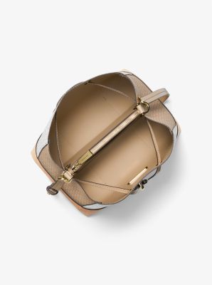 Mercer Gallery Medium Color-Block Logo Shoulder Bag