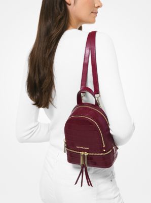 rhea mini leather backpack