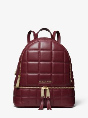 Rhea Medium Quilted Leather Backpack Michael Kors