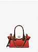 Carmen Small Color-Block Embossed Leather Belted Satchel image number 0