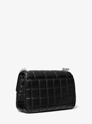 SoHo Large Quilted Leather Shoulder Bag in BLACK | Michael Kors