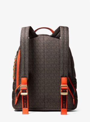 Slater Medium Logo Quilted Nylon Backpack