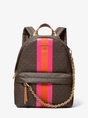 Slater Medium Signature Logo Stripe Backpack image number 4