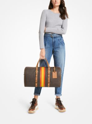 マイケルコース★Bedford Travel Extra-Large Weekender Bag Bedford Travel Extra-Large Signature Logo Stripe Weekender