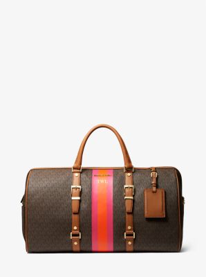 Bedford Travel Extra-Large Logo Stripe Weekender Bag image number 4