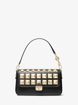 Michael Kors Women's Bradshaw Small Studded Leather Shoulder Bag