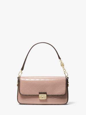 Bradshaw Small Logo Embossed Patent Leather Convertible Shoulder Bag