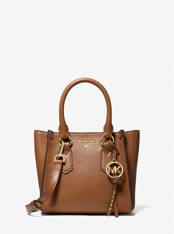Michael Kors Kris Small Pebbled Leather Satchel (3 Colors Available)