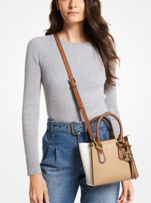 MICHAEL by Michael Kors Ava Small Colorblock Saffiano Leather Satchel Bag