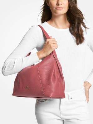 Sienna Large Pebbled Leather Shoulder Bag