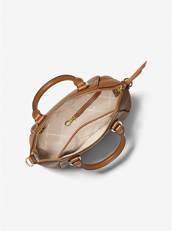 Sienna Medium Pebbled Leather Satchel Luggage