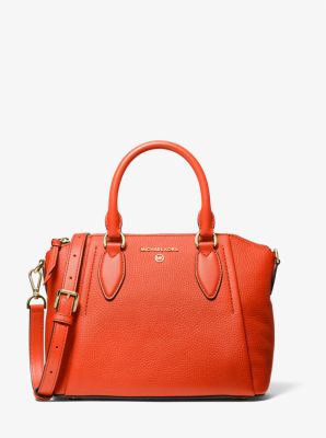 Sienna Medium Pebbled Leather Satchel