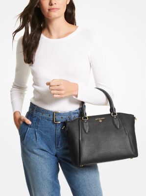 Sienna Medium Pebbled Leather Satchel | Michael Kors