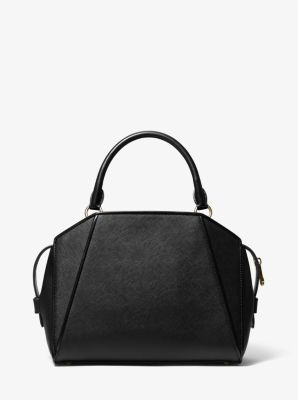 Cleo Small Saffiano Leather Satchel