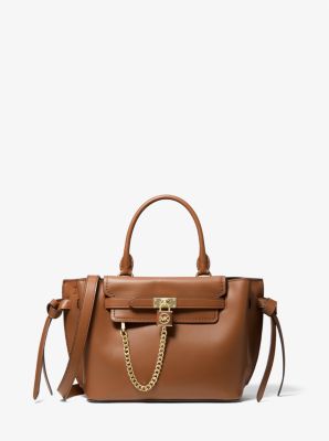 Michael Kors Carmen Medium Faux Leather Belted Satchel – shopmixusa