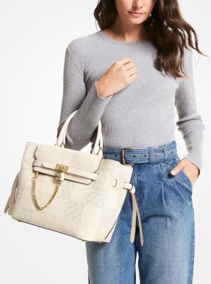 MICHAEL Michael Kors Hamilton Legacy Extra-small Leather Belted Satchel in  Metallic