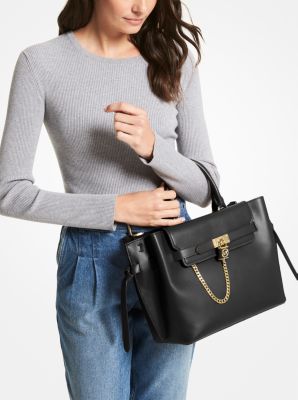 Hamilton Legacy Large Leather Belted Satchel | Michael Kors