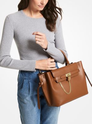 Michael kors shop large leather satchel