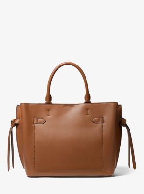 Michael Kors - Hamilton Medium Soft Leather Satchel Brown