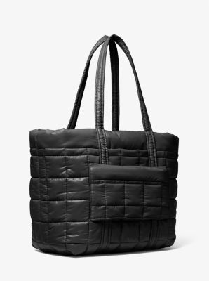 Michael Kors Stirling Large Quilted Padded Tote Bag - Grey