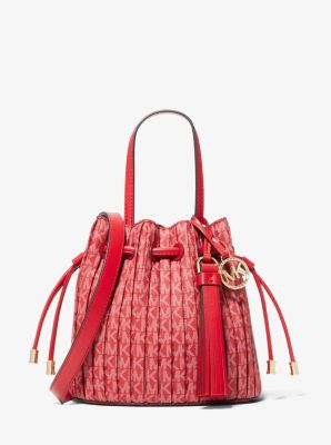 Willa Extra-Small Pleated Logo Tote Bag | Michael Kors