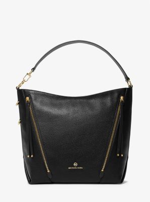 Brooklyn large pebbled leather shoulder bag new arrivals