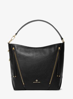 Brooklyn Large Pebbled Leather Shoulder Bag | Michael Kors