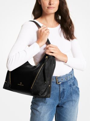Brooklyn Large Pebbled Leather Shoulder Bag