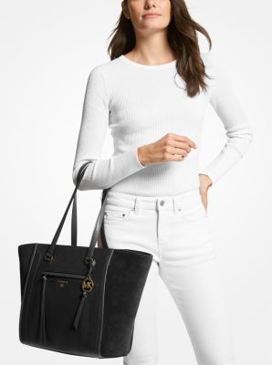Carine Large Pebbled Leather Tote Bag