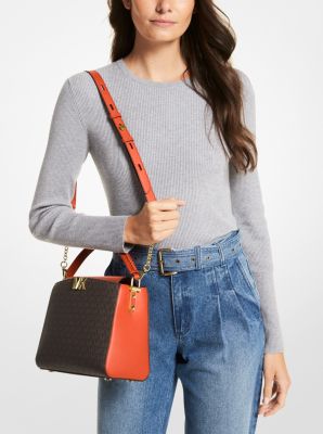 Michael Kors Karlie Medium Logo Satchel - Farfetch